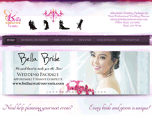 Tablet Screenshot of bellacreativeevents.com